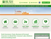 Tablet Screenshot of bushinsurance.com